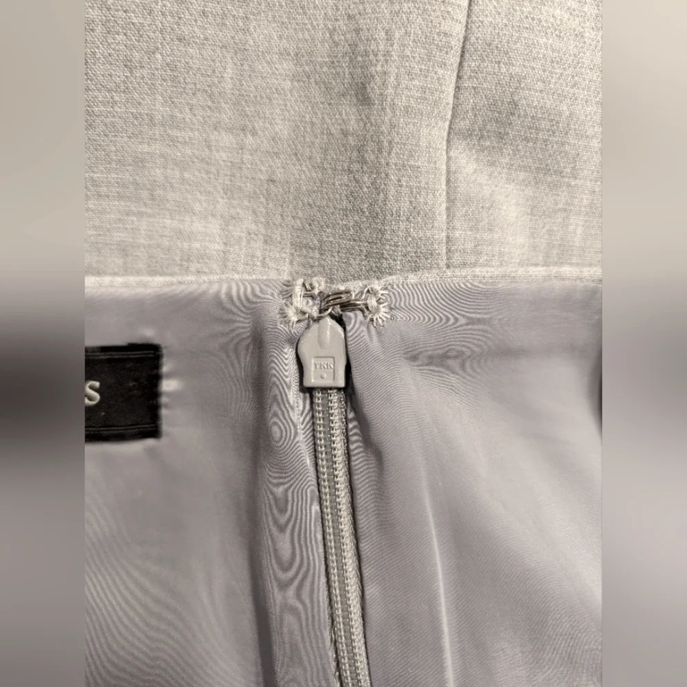 Talbots Light Gray Grey Pencil Skirt Career Office Business Workwear Size 12
